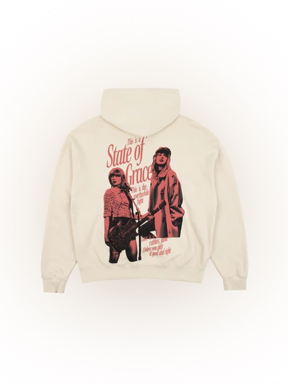 Taylor Swift’s Red Tour “State of Grace” Hoodie-Size Small (Oversized 21” PTP)